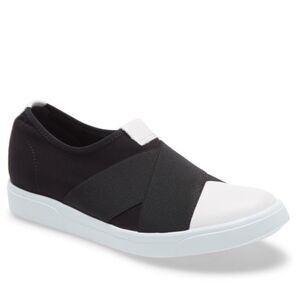 Munro Women's Munro Anjela Slip-On Sneaker Size 6 M Black White comfort Golf